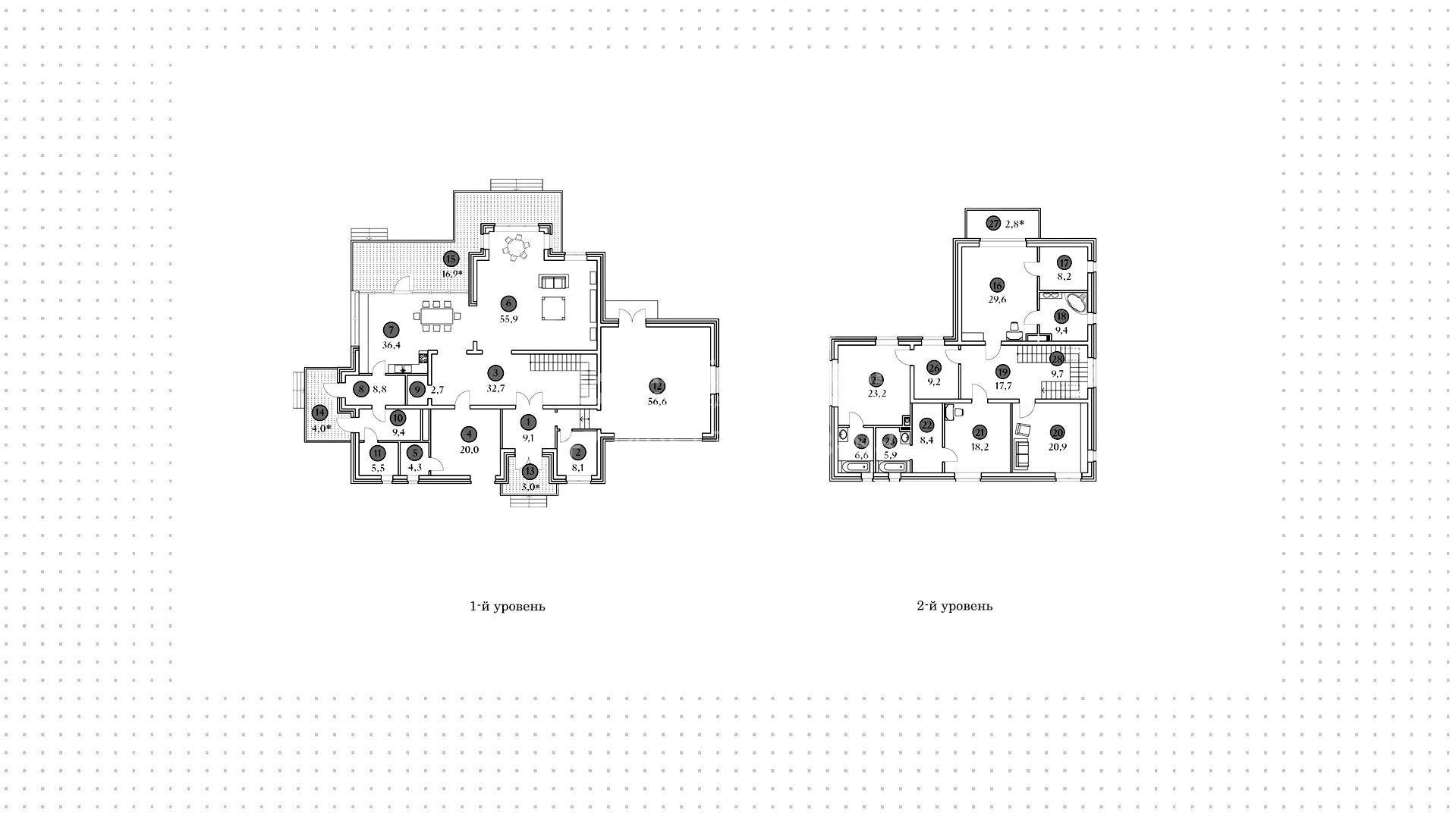 Дом по проекту «Марсель», 513 м², лот 6095 купить в Подмосковье